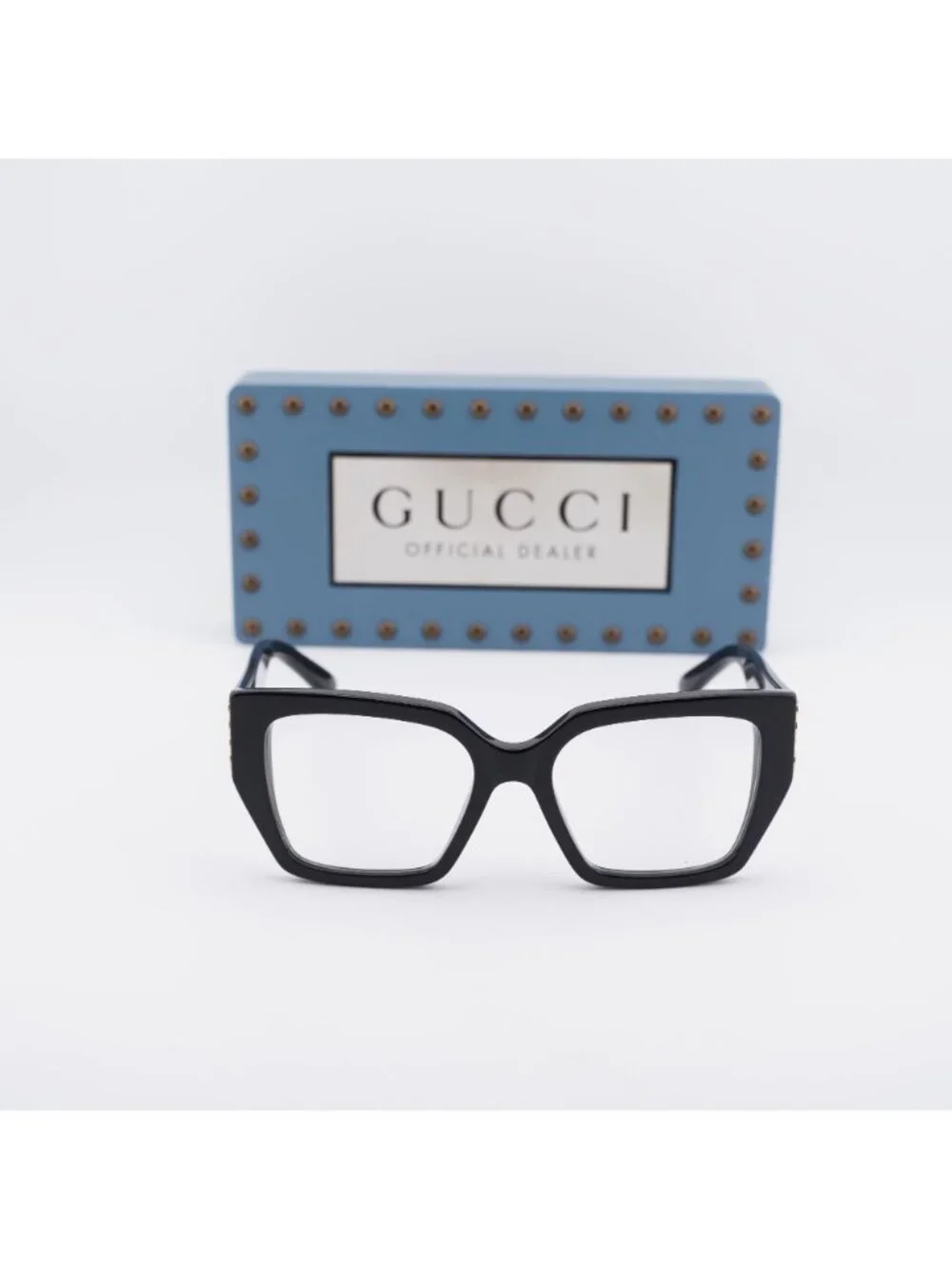 Gucci GG2042O 001 Square 53mm Eyeglasses - Black